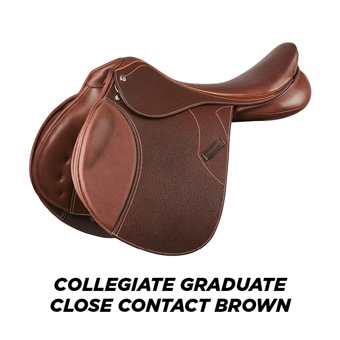 collegiate graduate close contact saddle brown