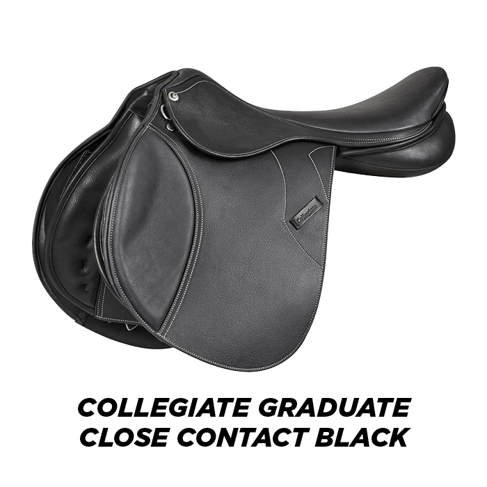 collegiate graduate close contact saddle black