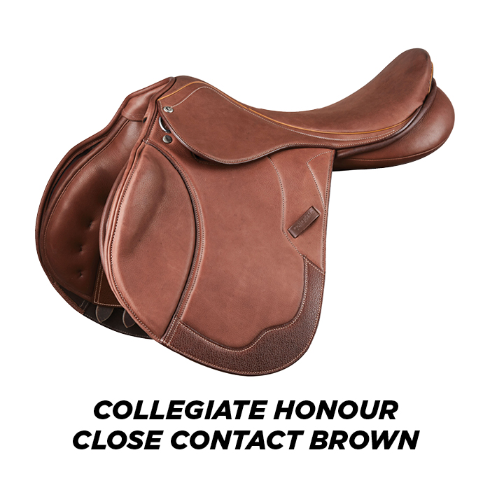 collegiate honour close contact saddle brown