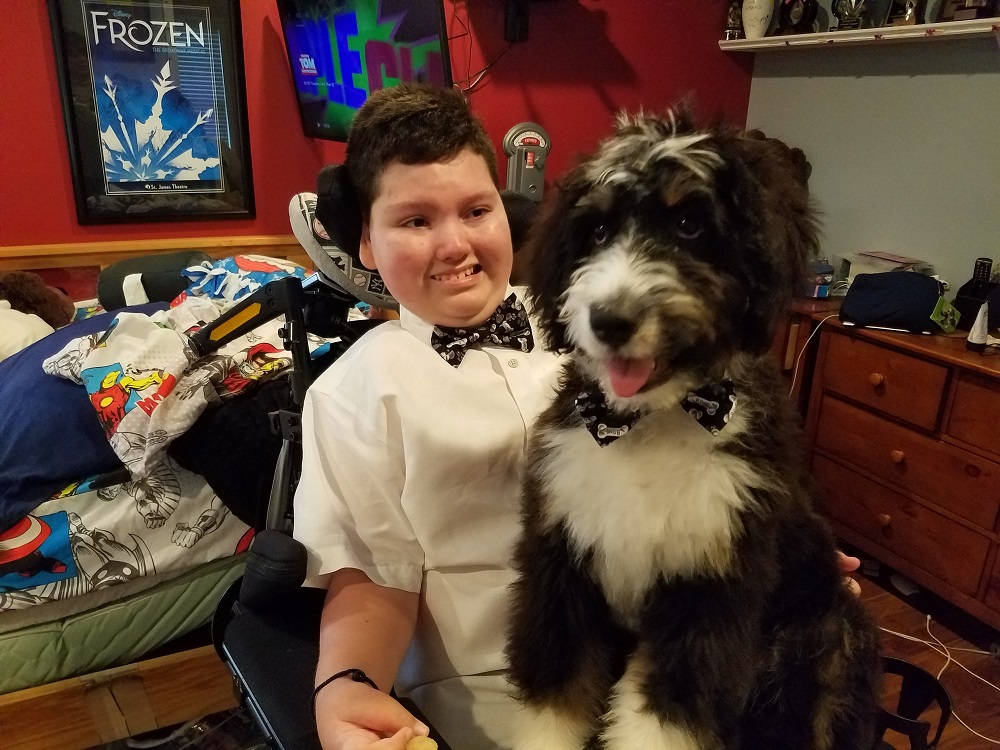 Ray and Bacchus the Service Dog